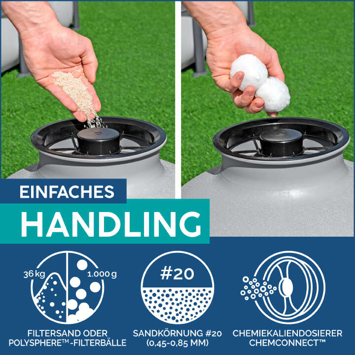 Bestway Sandfilteranlage mit Zeitschaltuhr 6.056 l/h